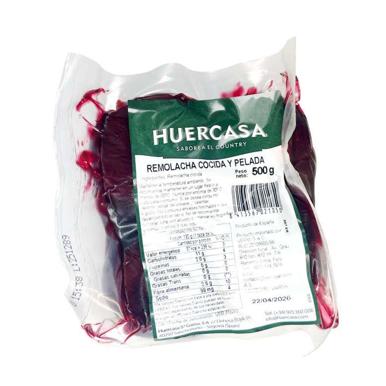 Remolacha Cocida y Pelada Huercasa 500g